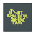 It's Not Beautiful Being Easy