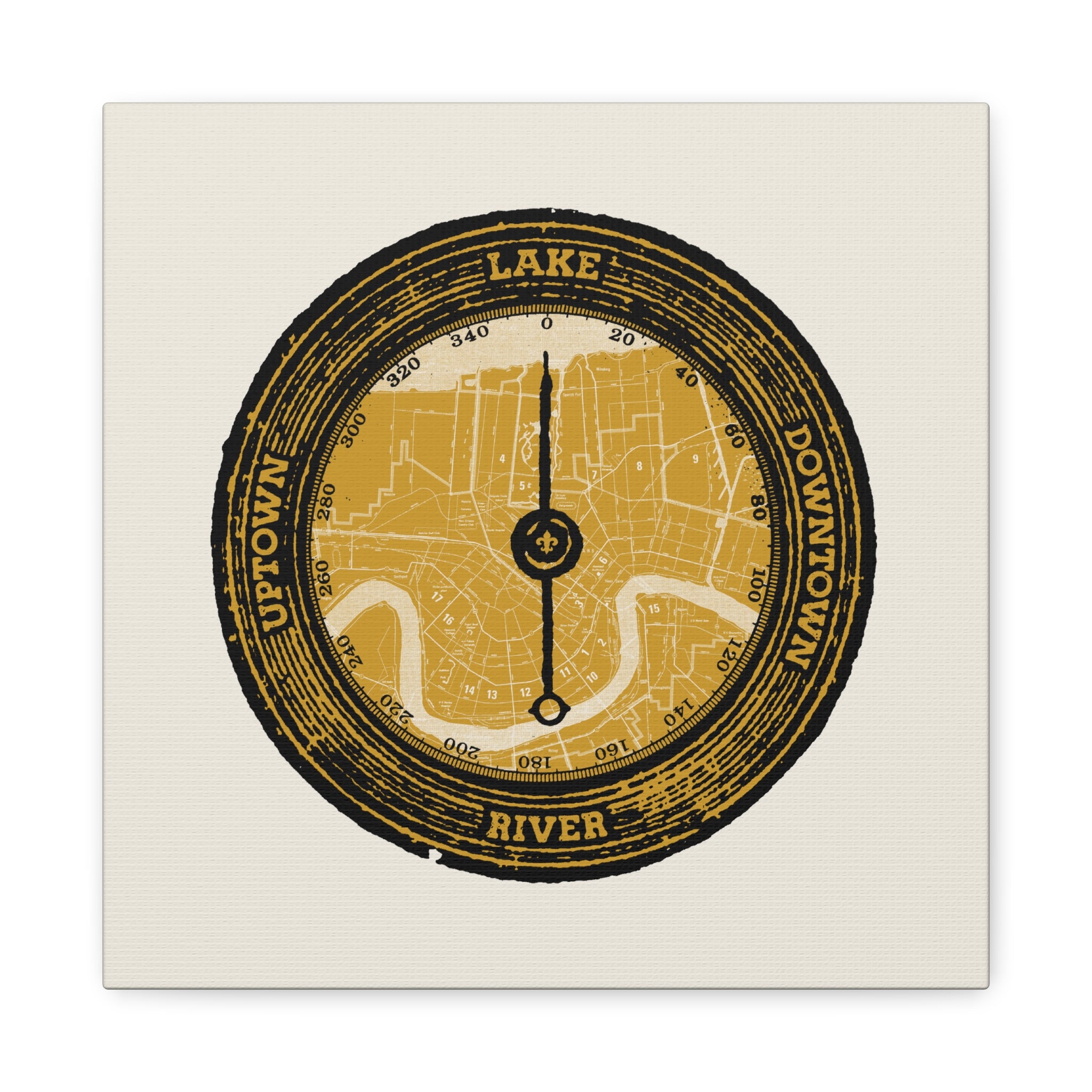 River. Lake. Uptown. Downtown. (Tan)